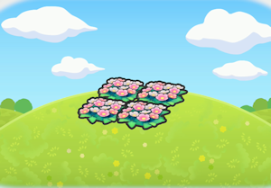 Hábitat Lecho de flores hermoso