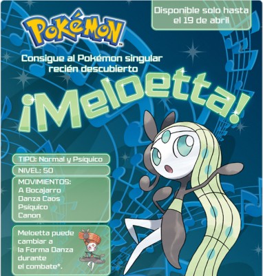 Meloetta Evento Presencial