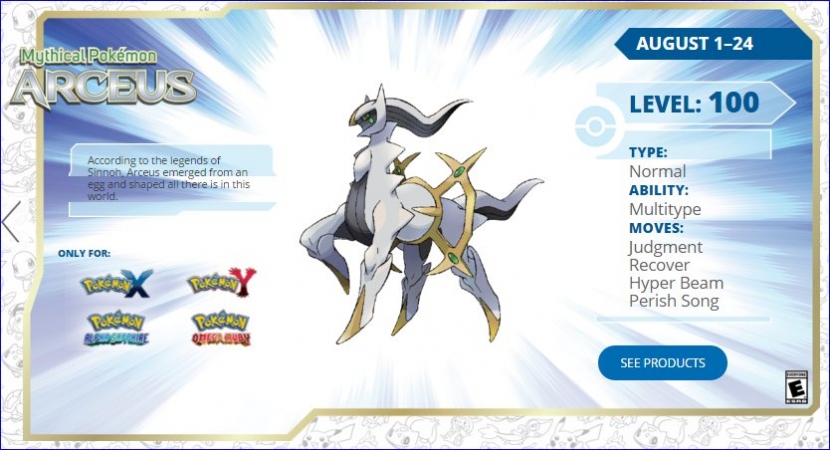 Arceus Evento