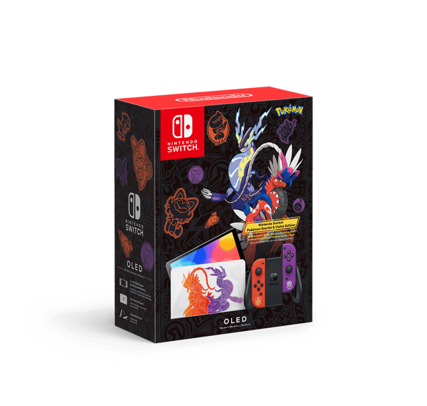 Caja Nintendo Switch Oled Pokemon Scarlet Violet