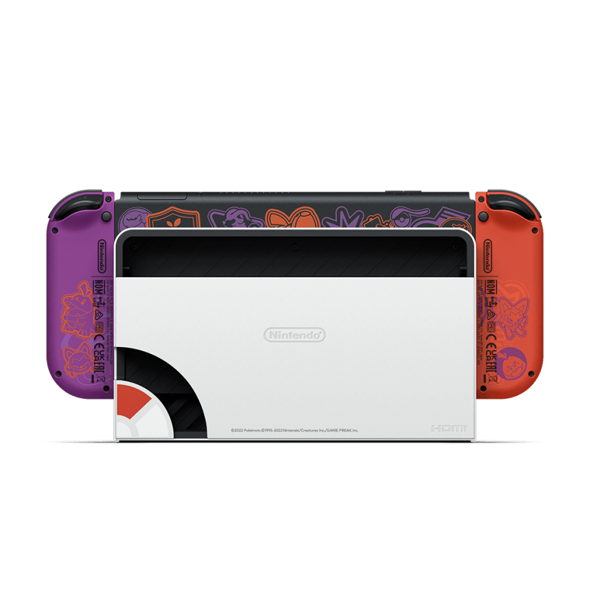 Dock Trasero Nintendo Switch Oled Pokemon Scarlet Violet