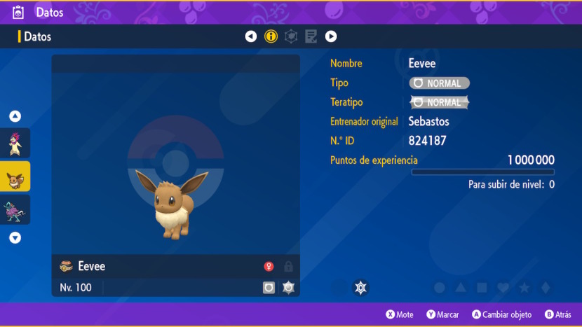 Eevee Imbatible Datos Pokemon Escarlata Purpura 01