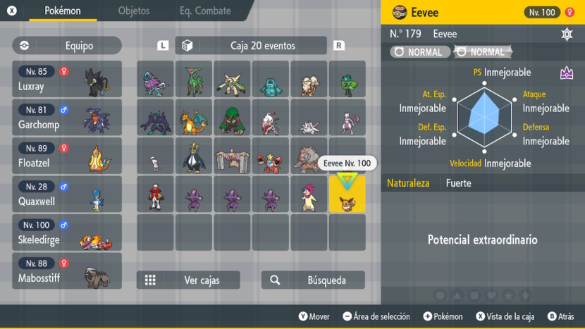 Eevee Imbatible Datos Pokemon Escarlata Purpura 04