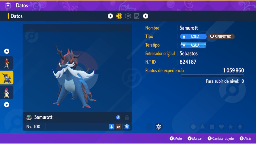 Samurott De Hisui Teraincursion 7 Estrellas Datos 01 Pokemon Escarlata Purpura