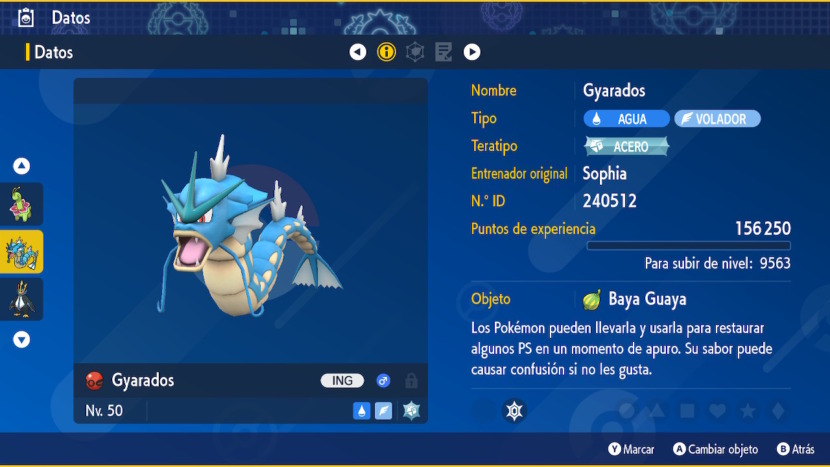 Gyarados Regalo Misterioso Singapur Pokemon Escarlata Purpura 01