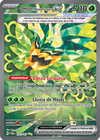 Ogerpon Mascara Turquesa Ex Pokemon Tcg