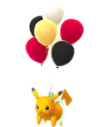 025 Pikachu Globos Negros Shiny Pokemon Go