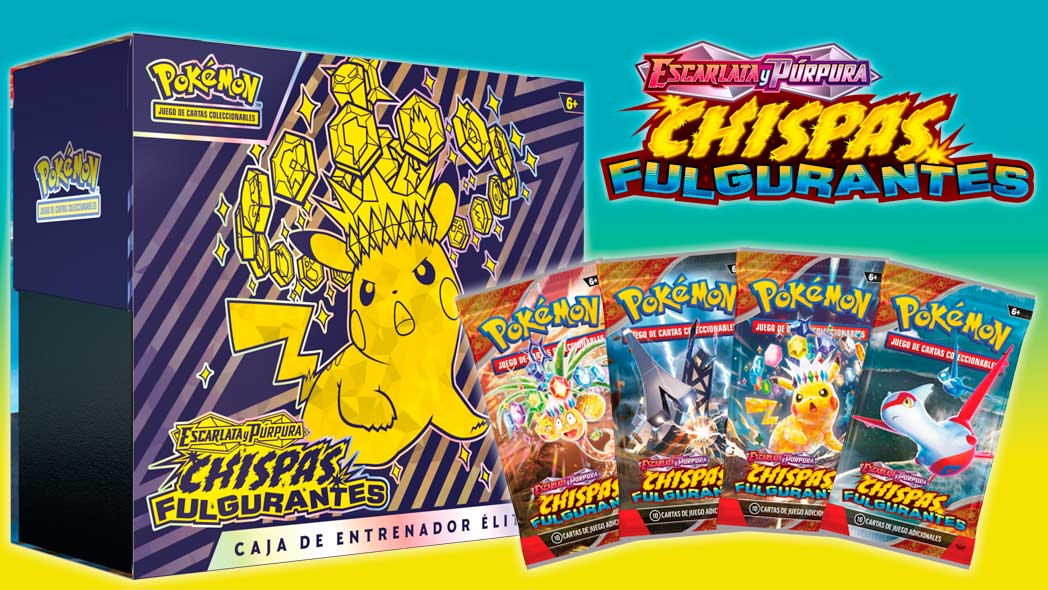 Caja Cartas Logo Chispas Fulgurantes Pokemon Tcg