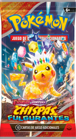 Pokemon TCG Escarlata Purpura—Chispas Fulgurantes Surging Sparks Booster Wrap Pikachu ES