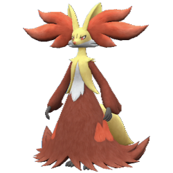 655 Delphox Pokemon Escarlata Purpura