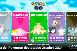 Hora Destacada Octubre 2024 Completo Pokemon Go