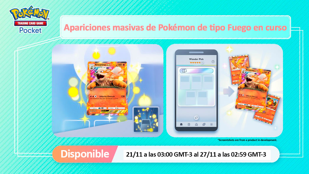 Evento Apariciones Masivas Pokemon Tipo Fuego Pokemon Tcgp