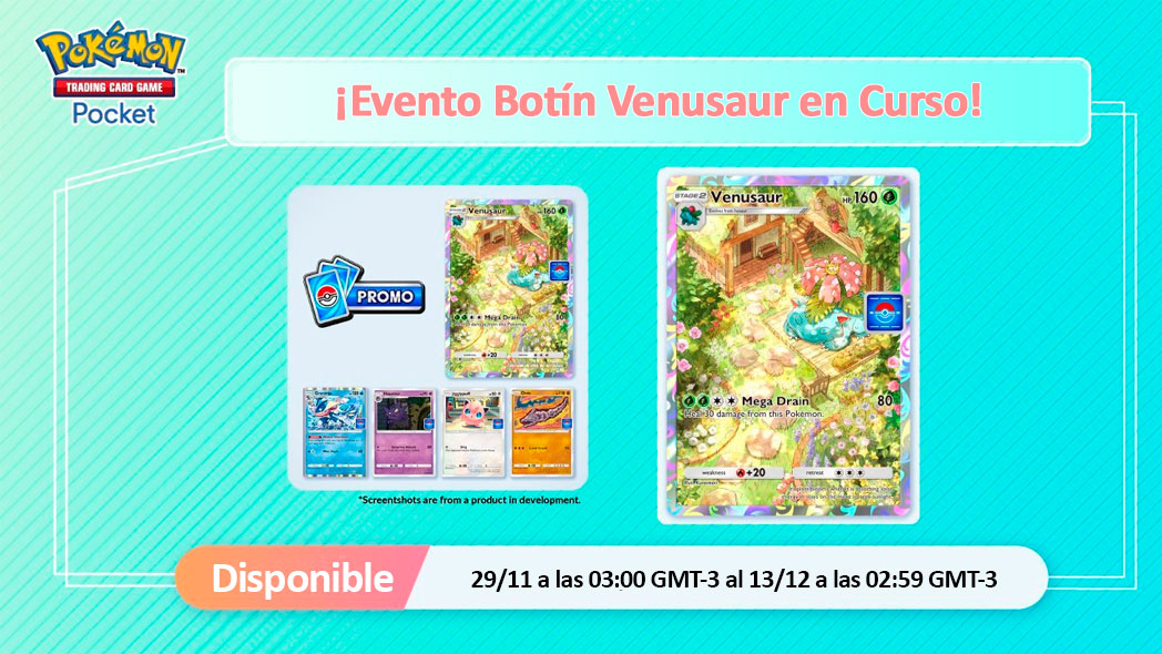 Evento Botin Venusaur Pokemon Tcg Pocket