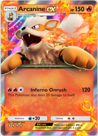 Genes Formidables Arcanine Ex Pokemon Tcgp