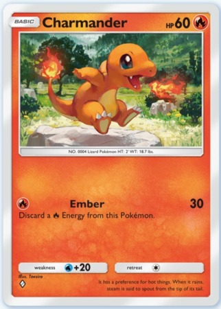 Genes Formidables Charmander Pokemon Tcgp