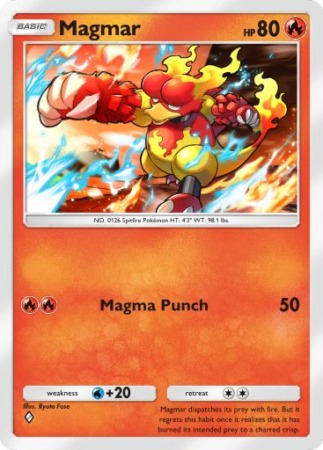 Genes Formidables Magmar Pokemon Tcgp