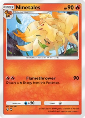 Genes Formidables Ninetales Pokemon Tcgp