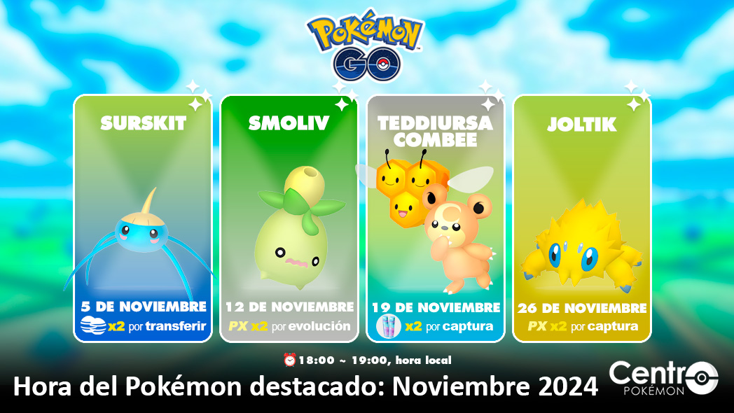 Hora Destacada Noviembre 2024 Pokemon Go