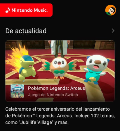 Nintendo Music Pokemon Legends Arceus