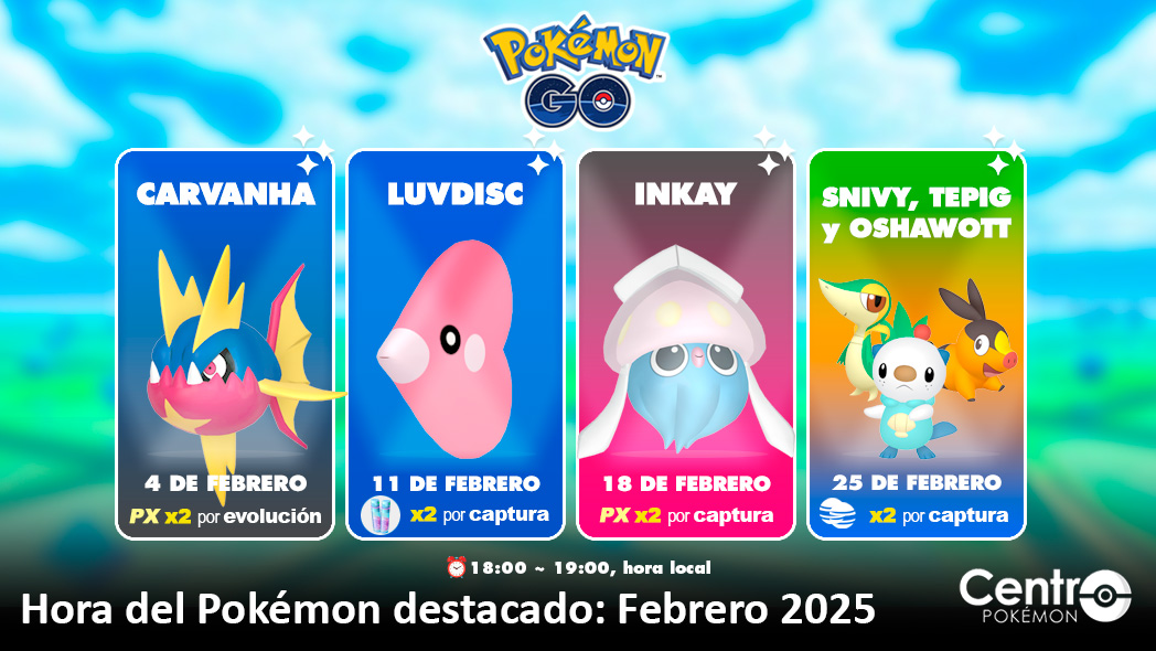 Hora Destacada Pokemon Go Febrero 2025